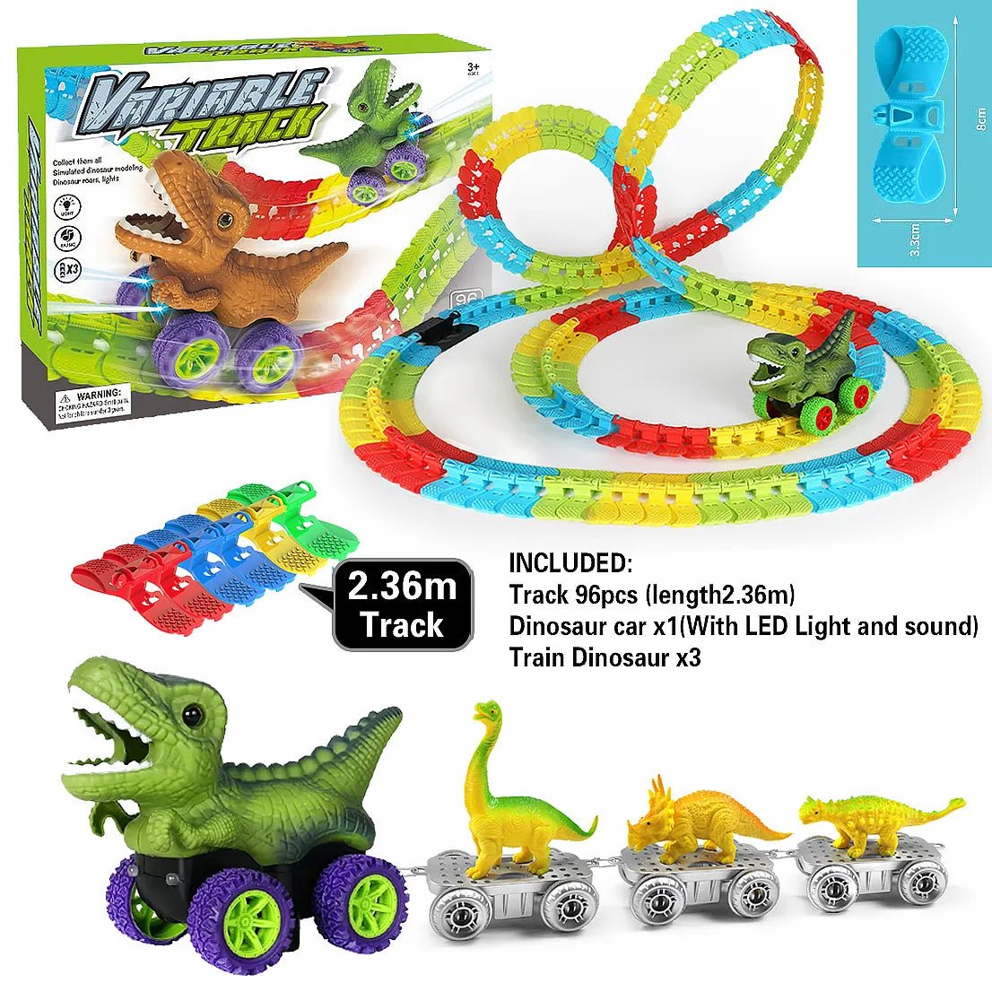 Magic Dinosaur Train Track - Shapelys