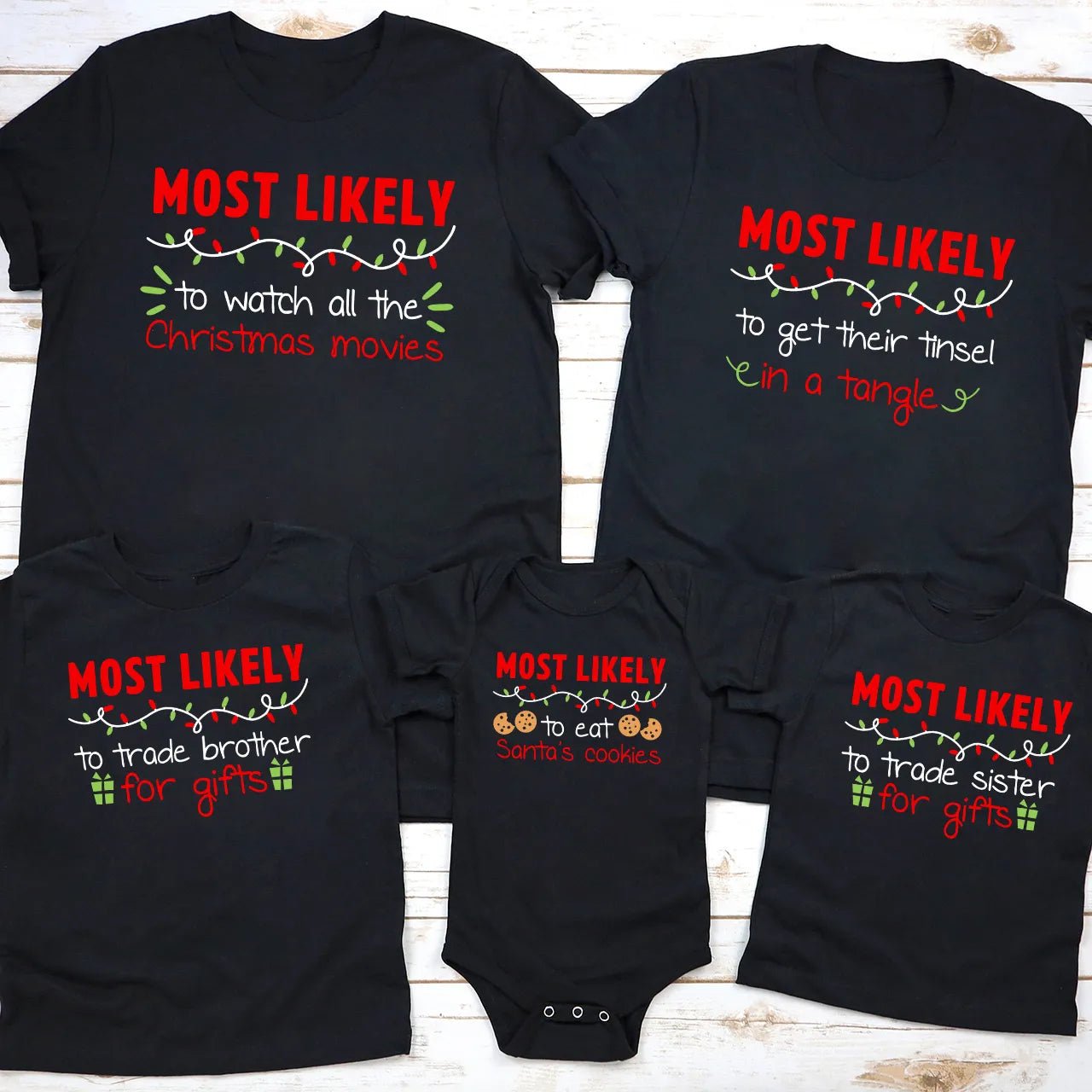 Matching Family Christmas Superlative Funny Shirts - Shapelys