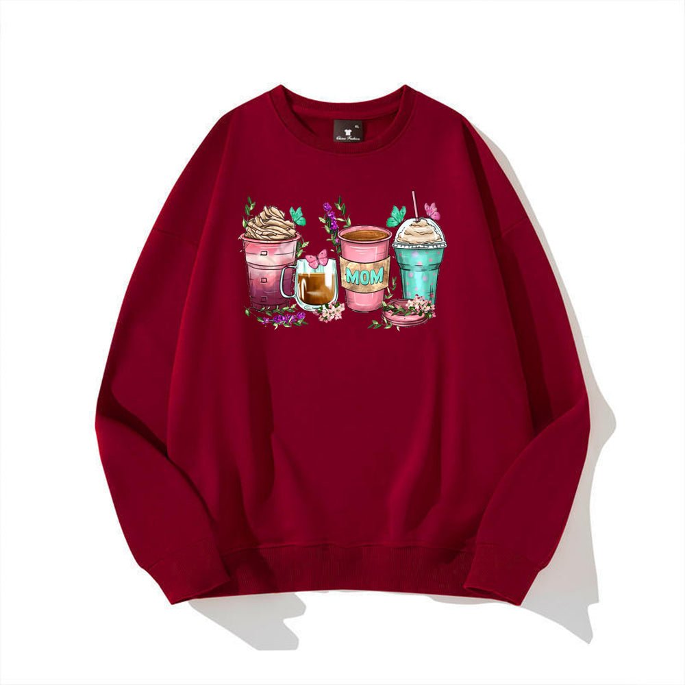 Mom coffee cups Sweatshirt - Designed just for Mother's Day - Shapelys