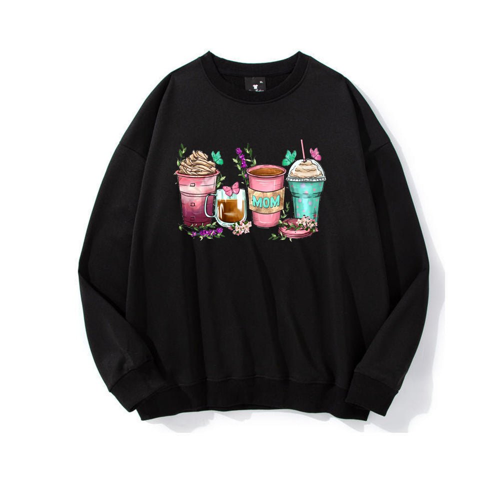 Mom coffee cups Sweatshirt - Designed just for Mother's Day - Shapelys