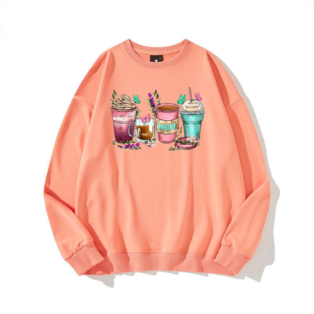 Mom coffee cups Sweatshirt - Designed just for Mother's Day - Shapelys