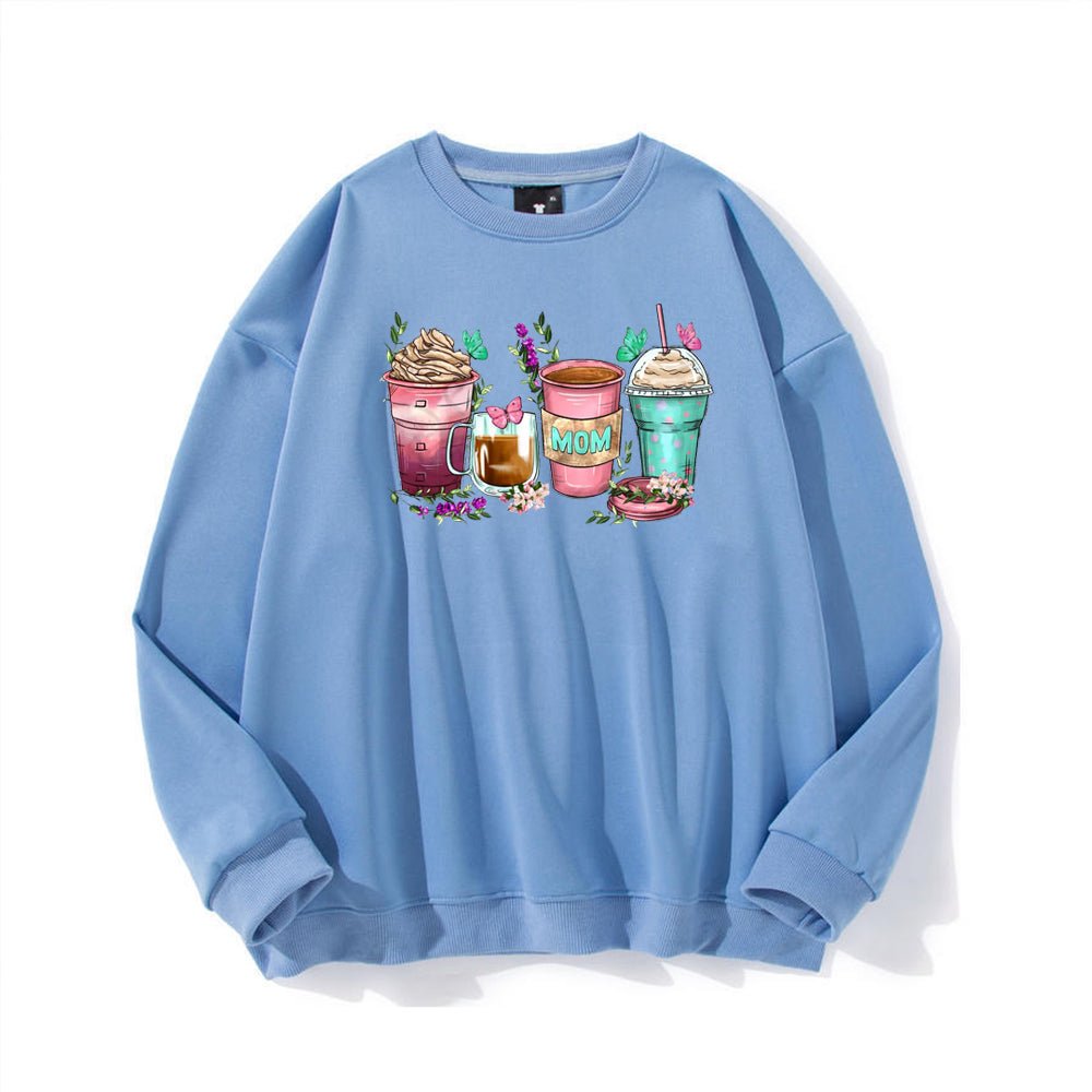 Mom coffee cups Sweatshirt - Designed just for Mother's Day - Shapelys