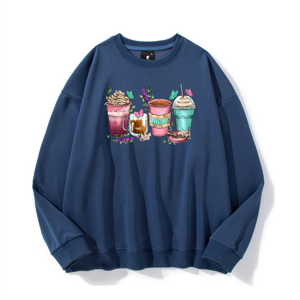 Mom coffee cups Sweatshirt - Designed just for Mother's Day - Shapelys