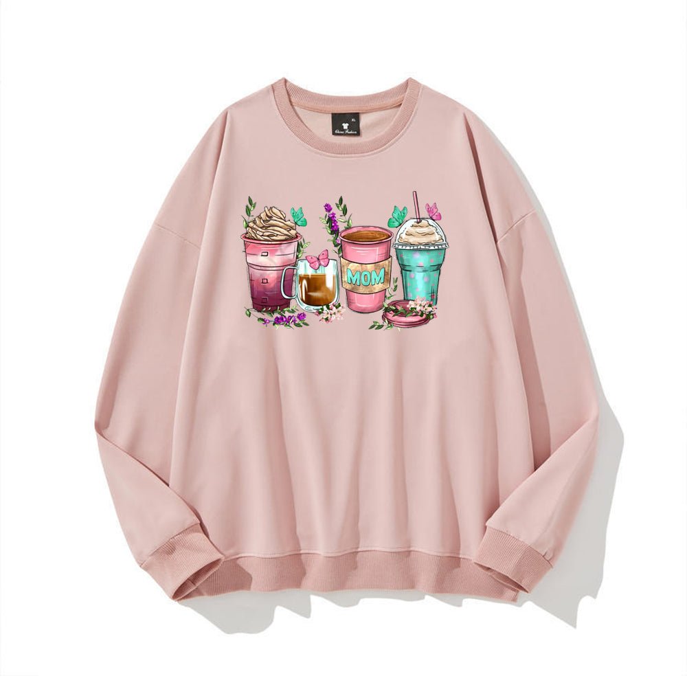 Mom coffee cups Sweatshirt - Designed just for Mother's Day - Shapelys