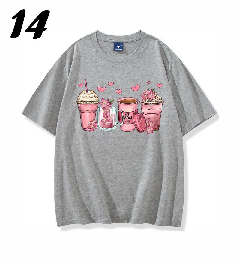 Mother's Day floral coffee cups shirt - Mother's Day Clothing - Shapelys