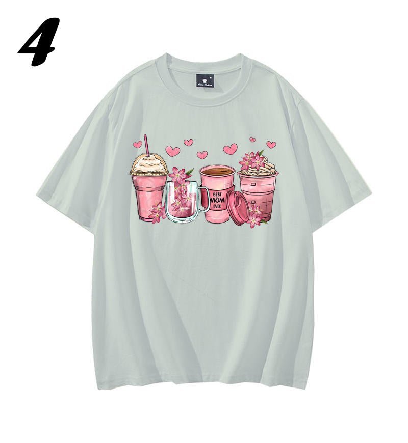 Mother's Day floral coffee cups shirt - Mother's Day Clothing - Shapelys