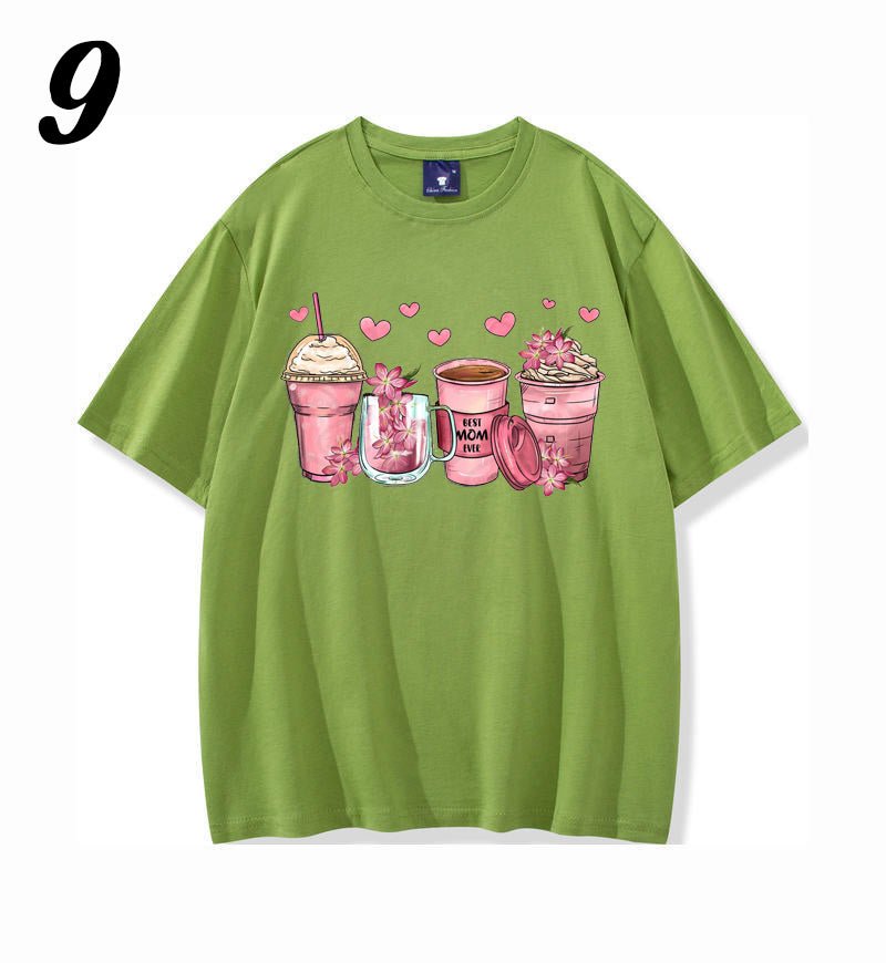 Mother's Day floral coffee cups shirt - Mother's Day Clothing - Shapelys