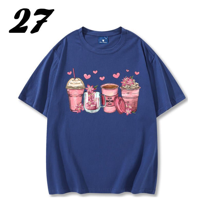 Mother's Day floral coffee cups shirt - Mother's Day Clothing - Shapelys