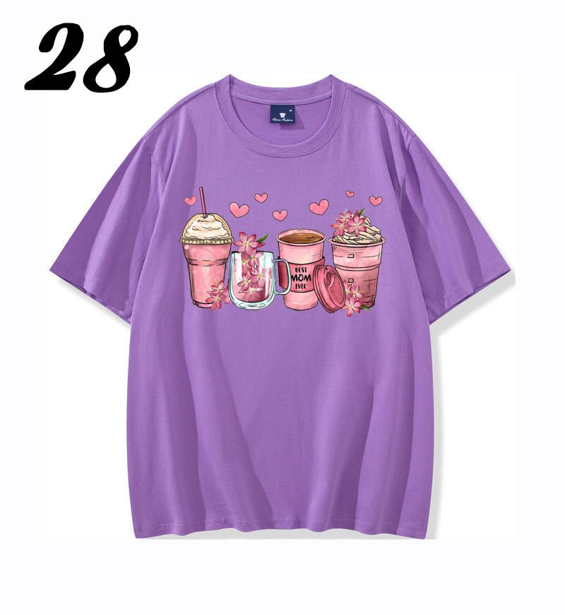 Mother's Day floral coffee cups shirt - Mother's Day Clothing - Shapelys