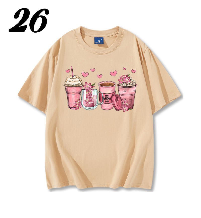 Mother's Day floral coffee cups shirt - Mother's Day Clothing - Shapelys