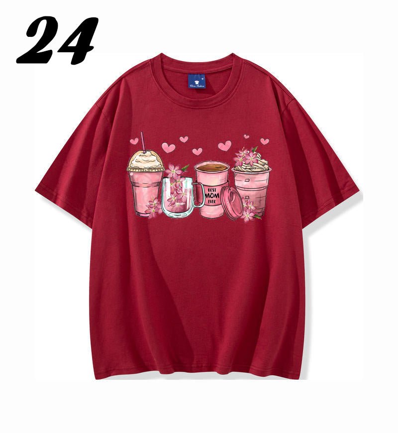 Mother's Day floral coffee cups shirt - Mother's Day Clothing - Shapelys