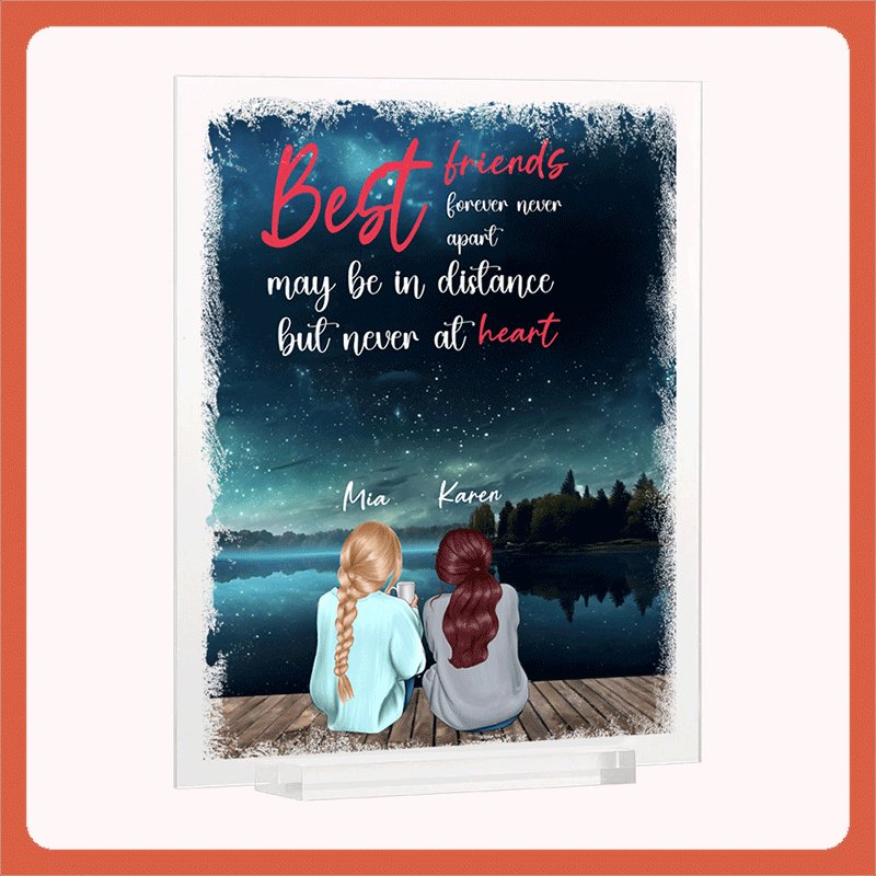 Personalized Best friends Acrylic Plaque - Shapelys