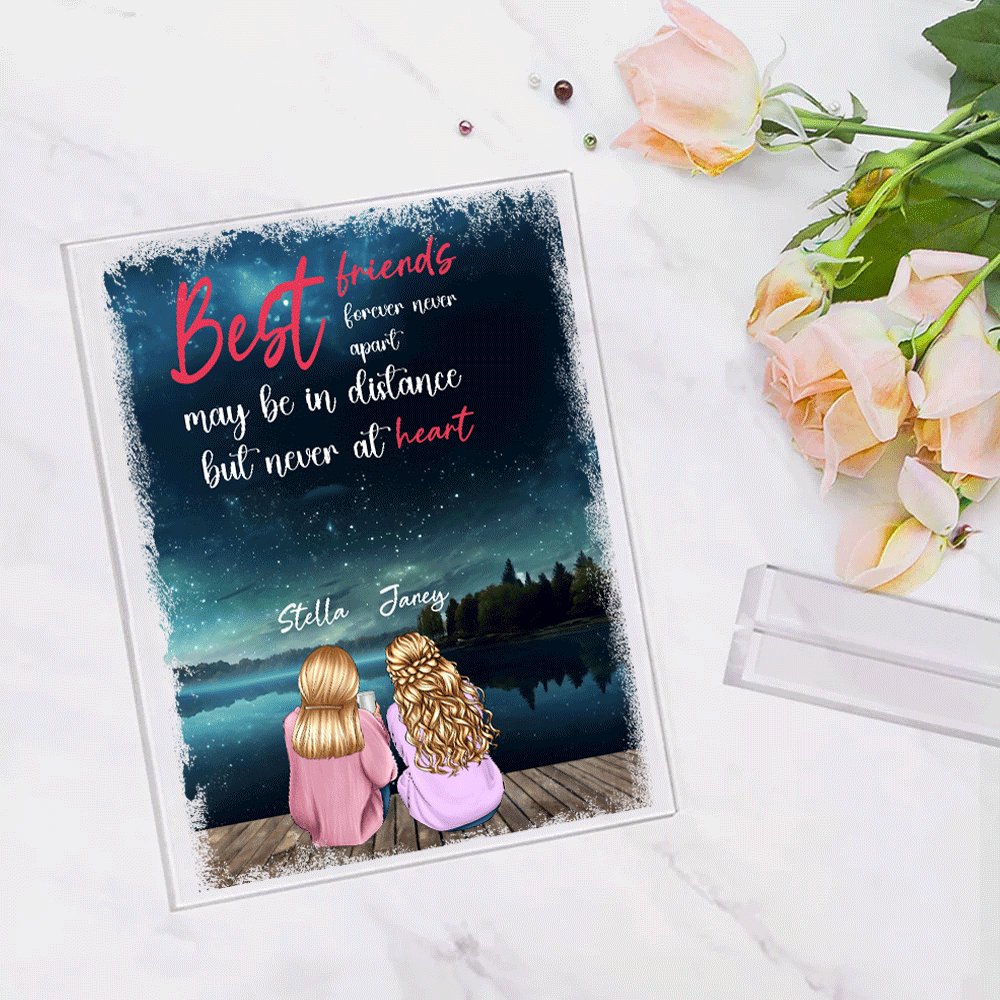 Personalized Best friends Acrylic Plaque - Shapelys