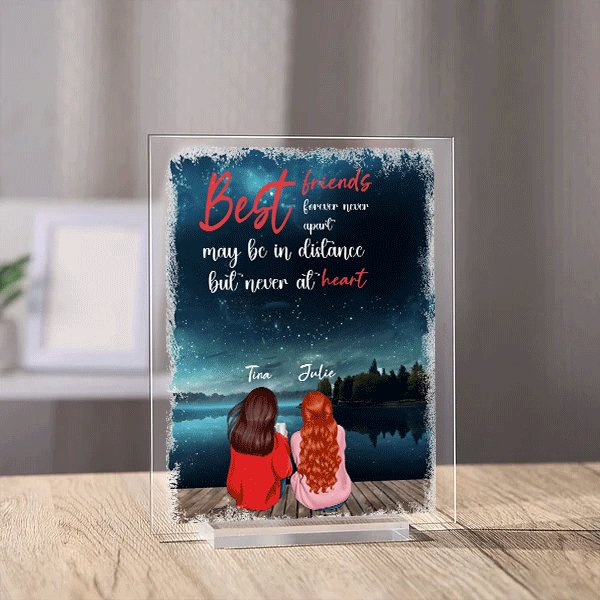 Personalized Best friends Acrylic Plaque - Shapelys