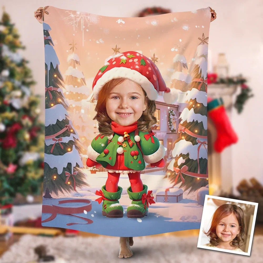 Personalized Christmas Cloths Cute Blanket - Shapelys