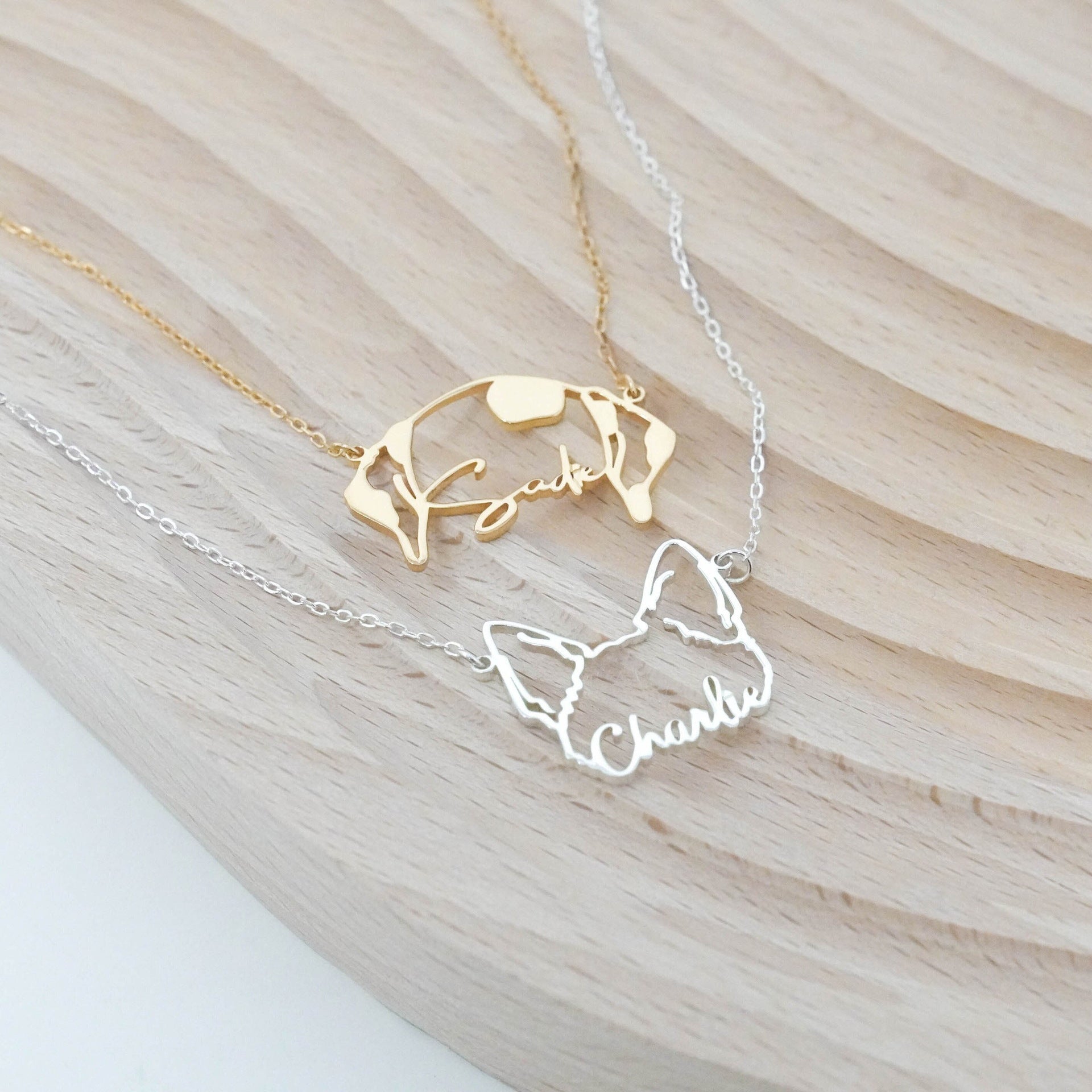 Personalized Dog Ears Necklace - Shapelys