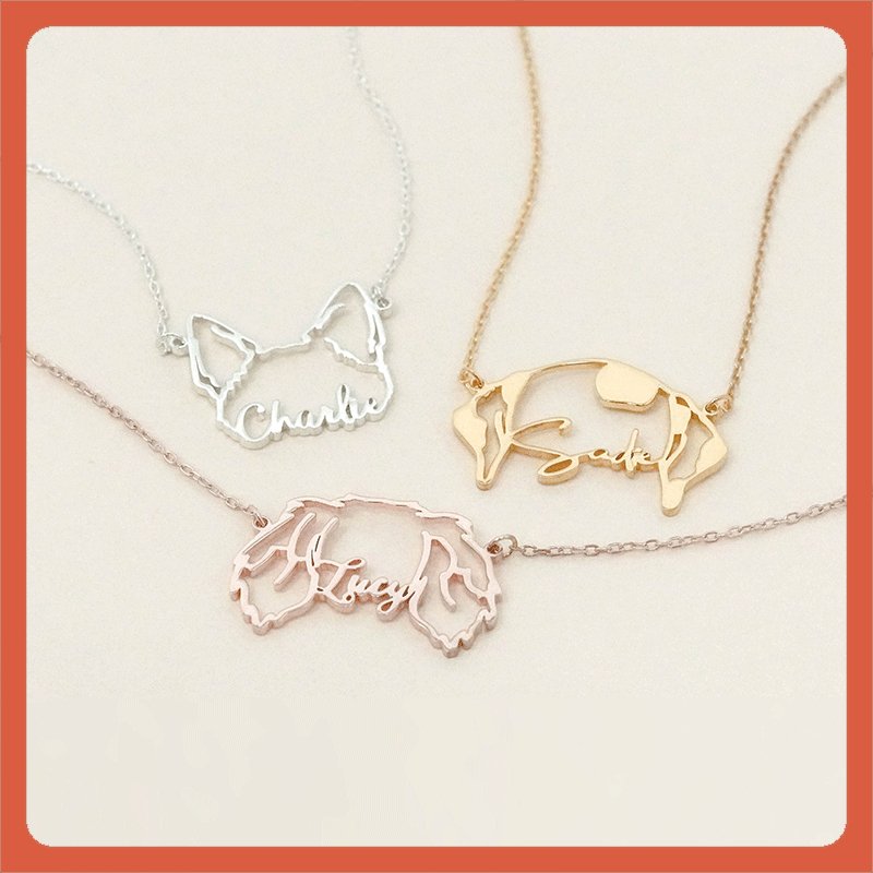 Personalized Dog Ears Necklace - Shapelys