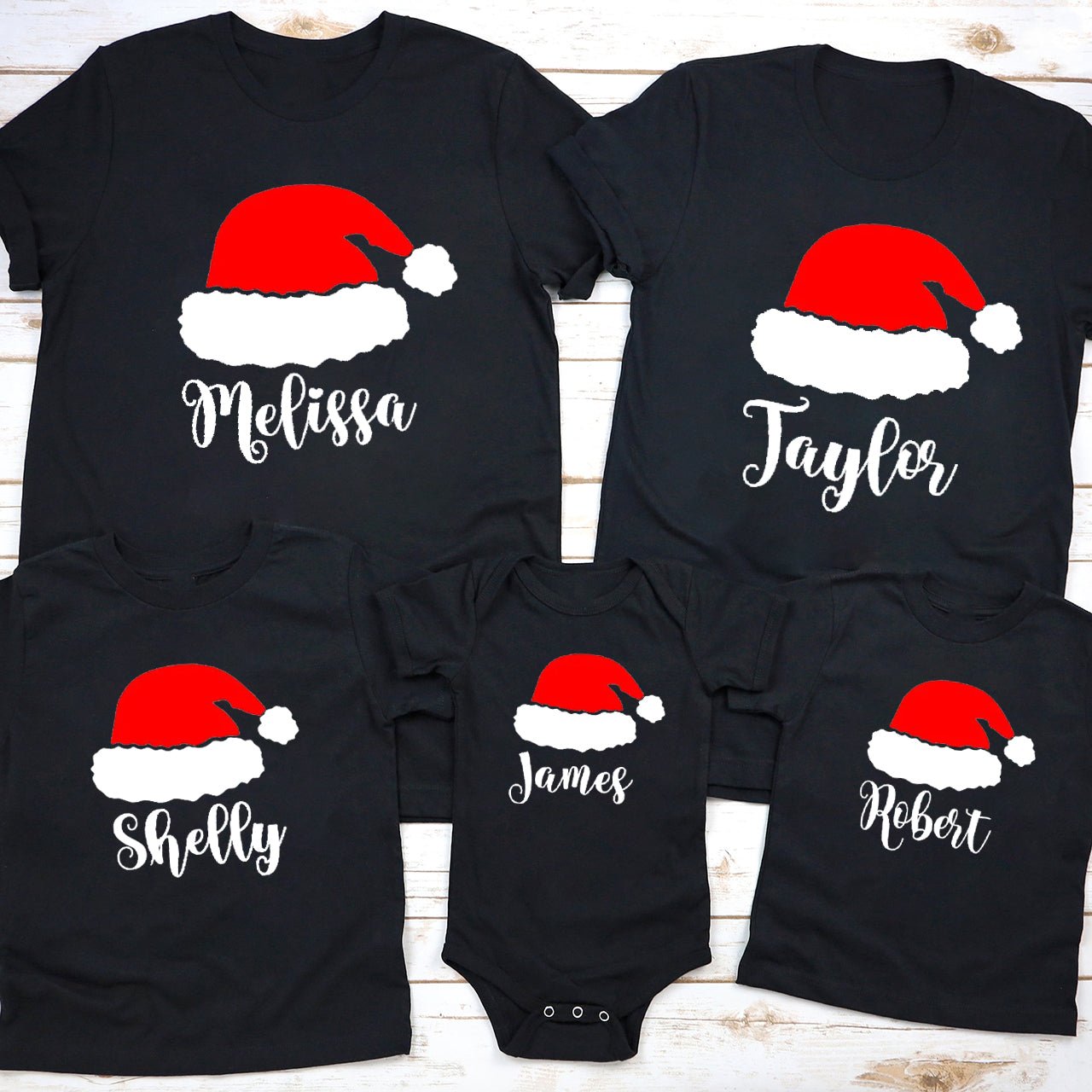 Personalized Family Christmas Pajama Shirts - Shapelys