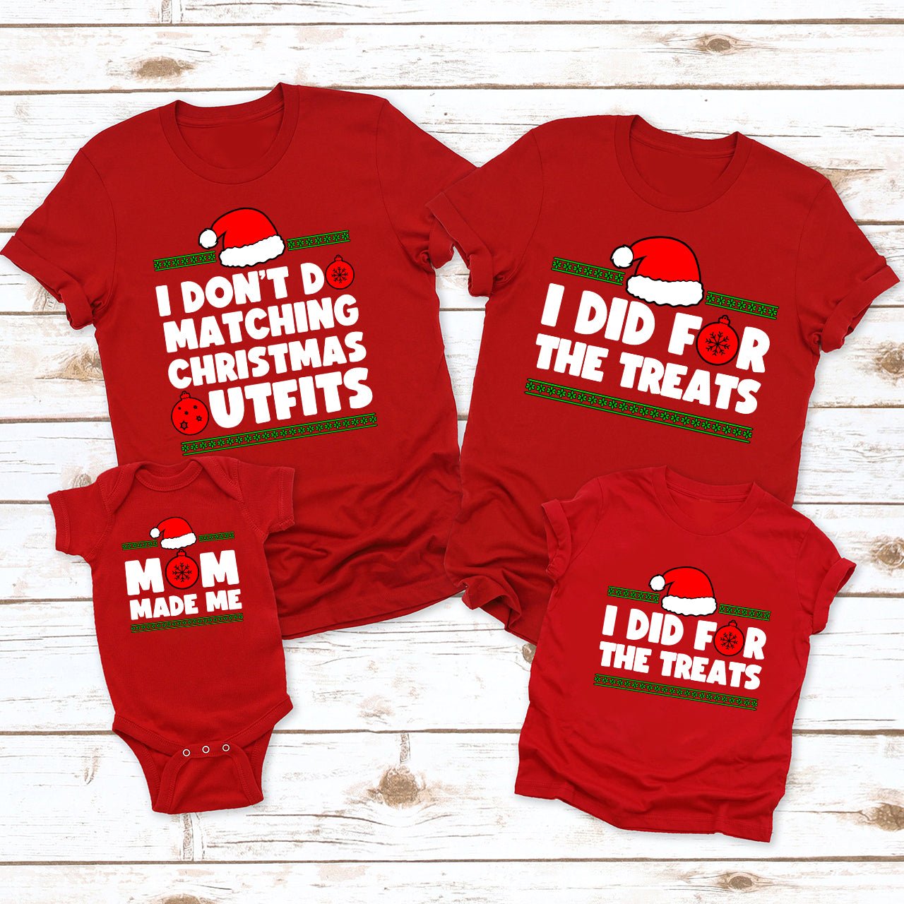 Personalized Funny Group Matching Christmas Party Shirts - Shapelys