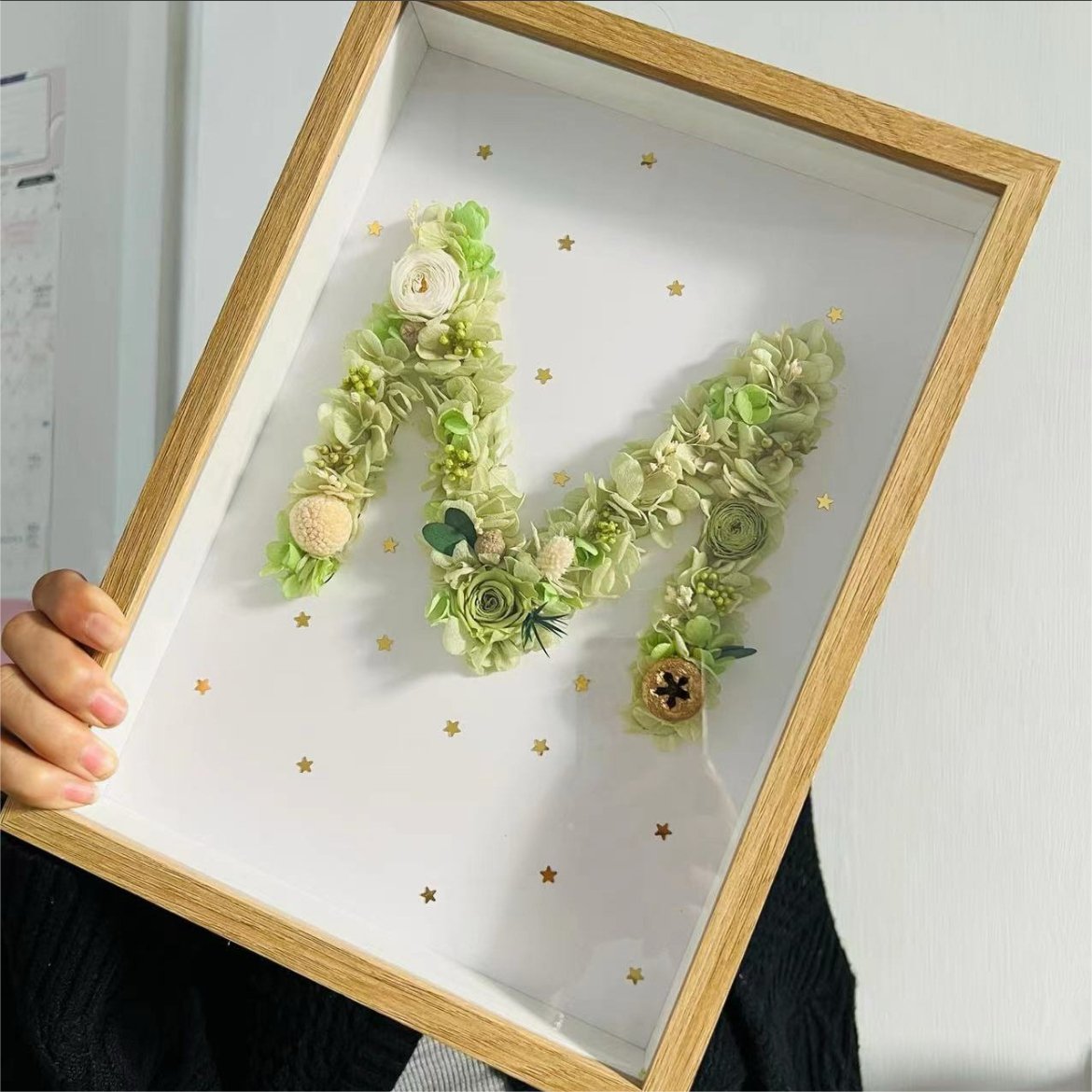 Personalized Preserved Flower Photo Frame - Shapelys