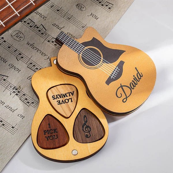 Personalized Wooden Guitar Picks - Shapelys